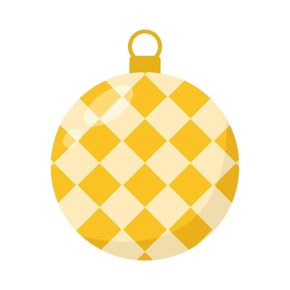 forma en Navidad pelota decoración ilustración vector