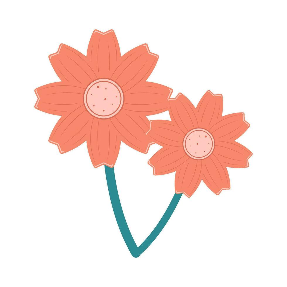 flower plant illustration vector