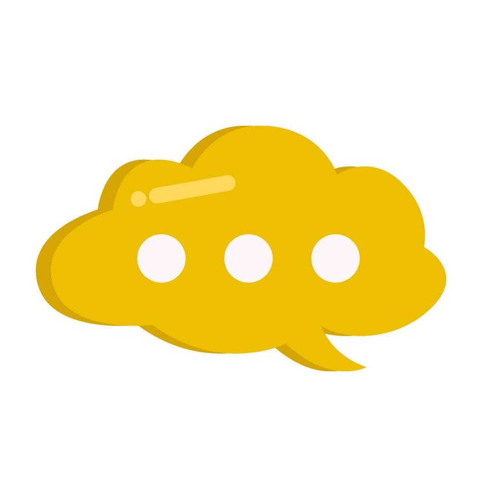 cloud speech bubble communication illustration vector