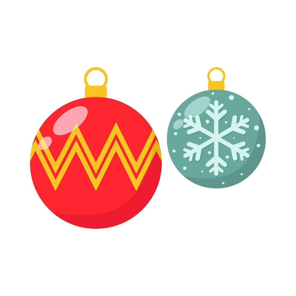 christmas ball decoration illustration vector