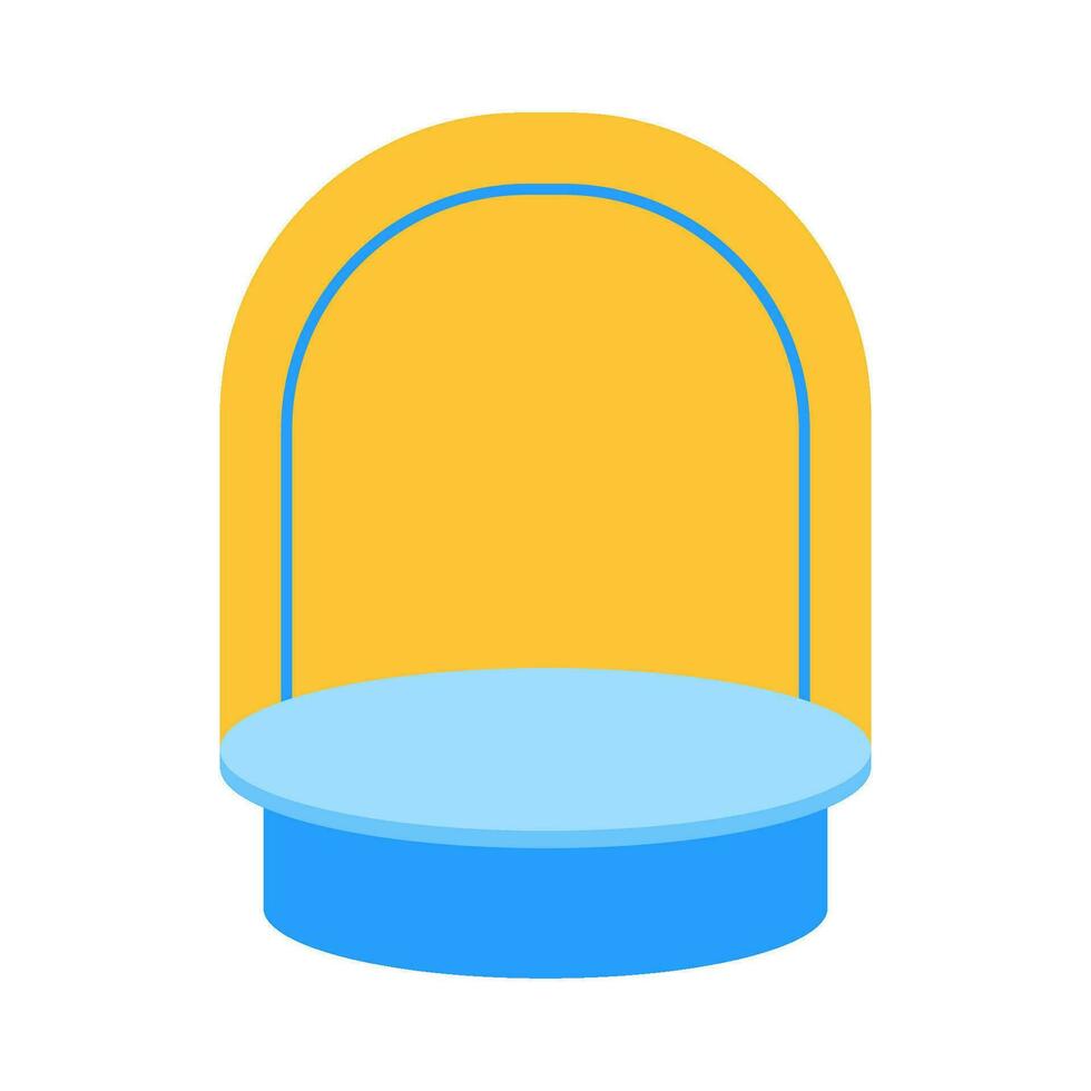 podium stage with background illustration vector