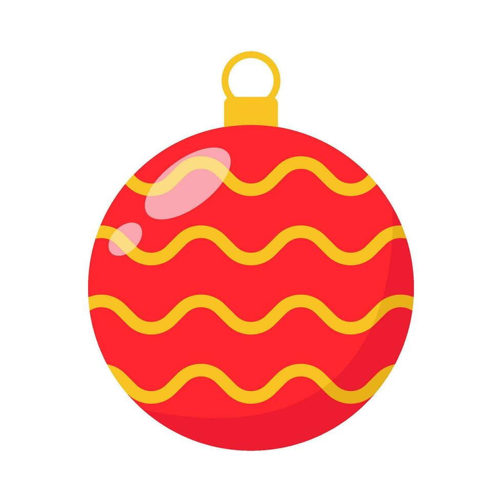 Navidad pelota decoración ilustración vector