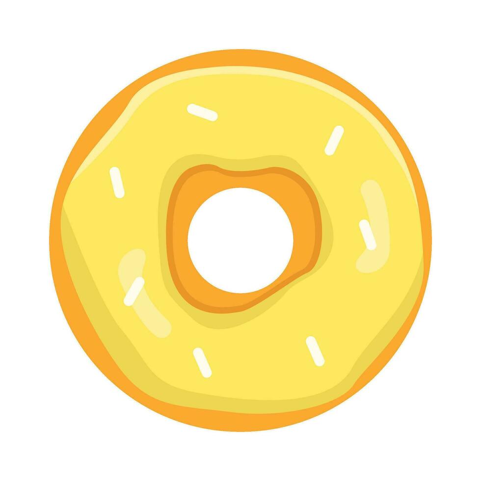 donut glazed sweet dessert illustration vector