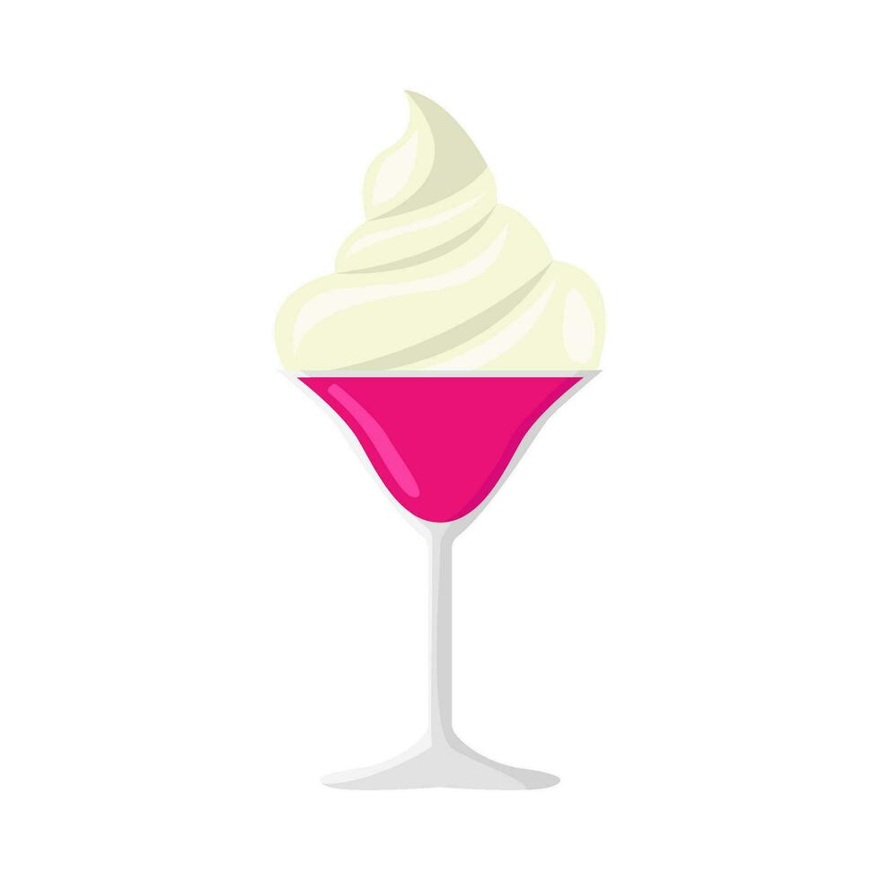 milkshake strawberry illustration vector