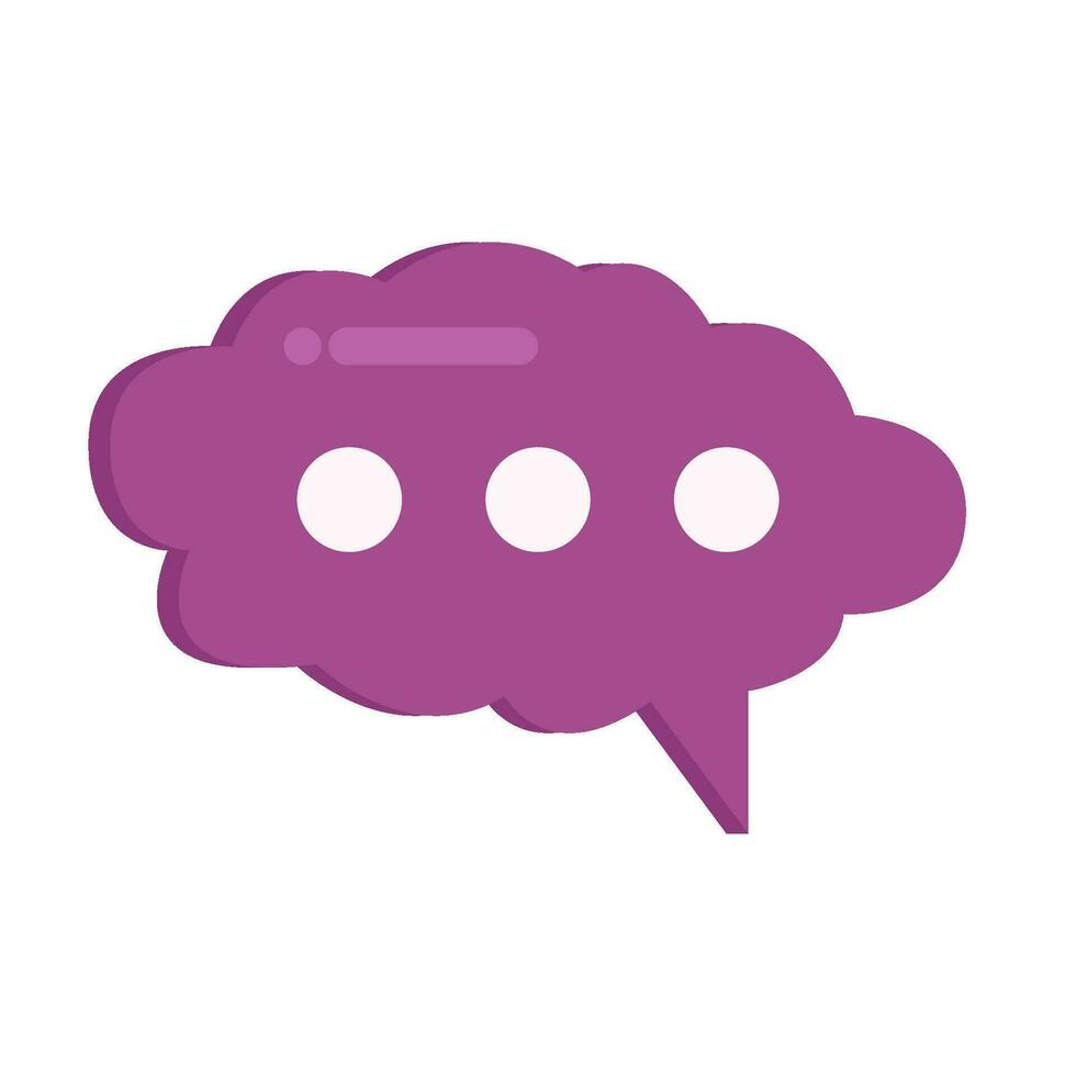 cloud speech bubble communication illustration vector