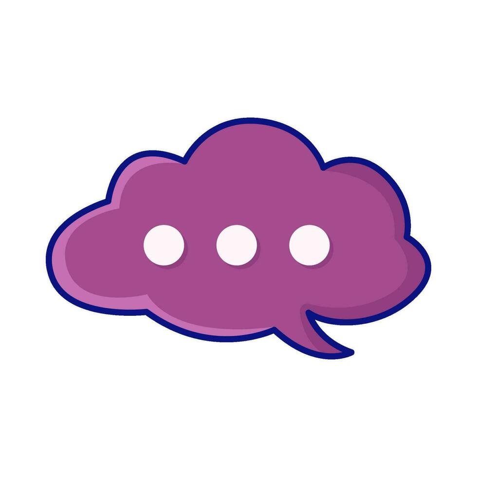 cloud speech bubble communication illustration vector