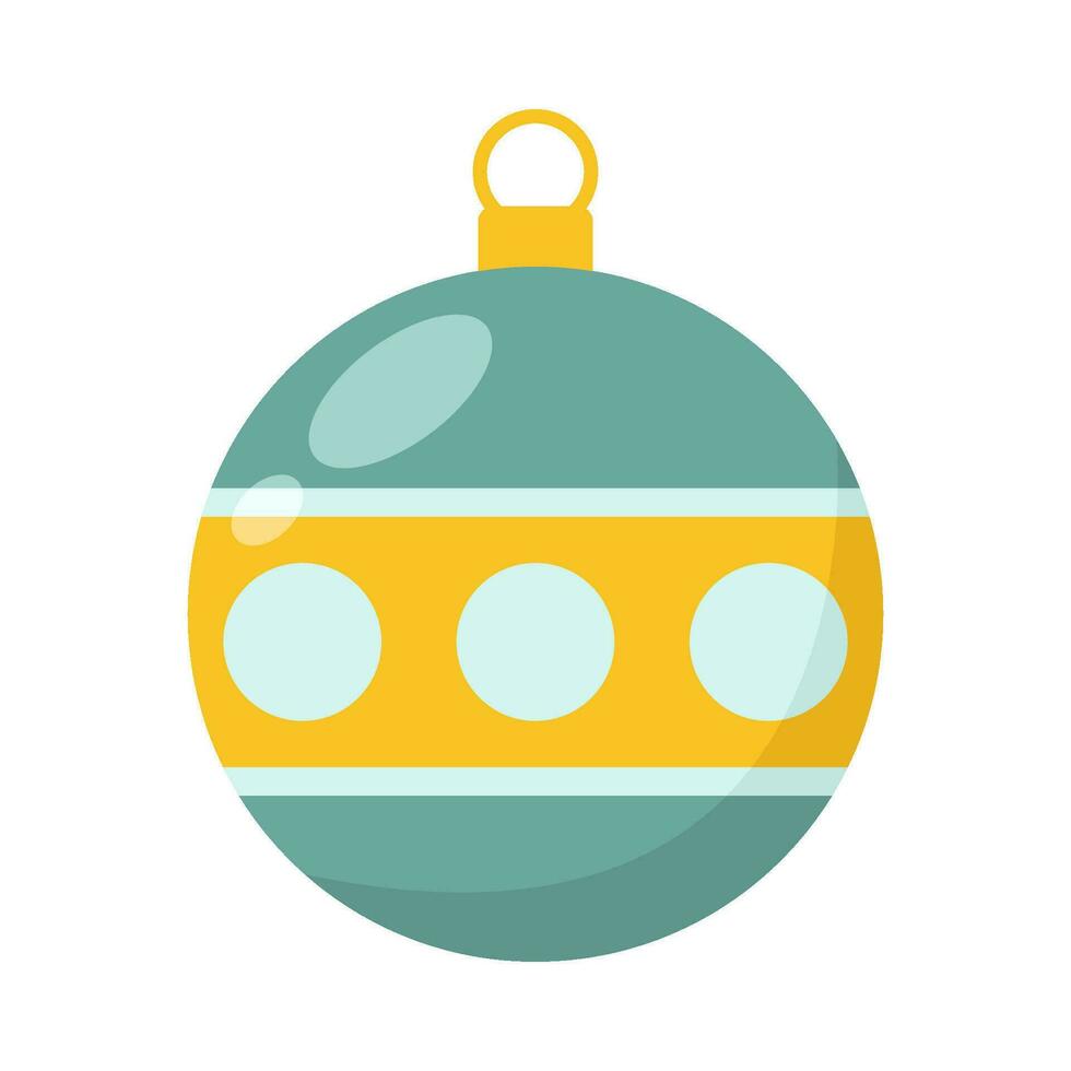 round in christmas ball decoration illustration vector