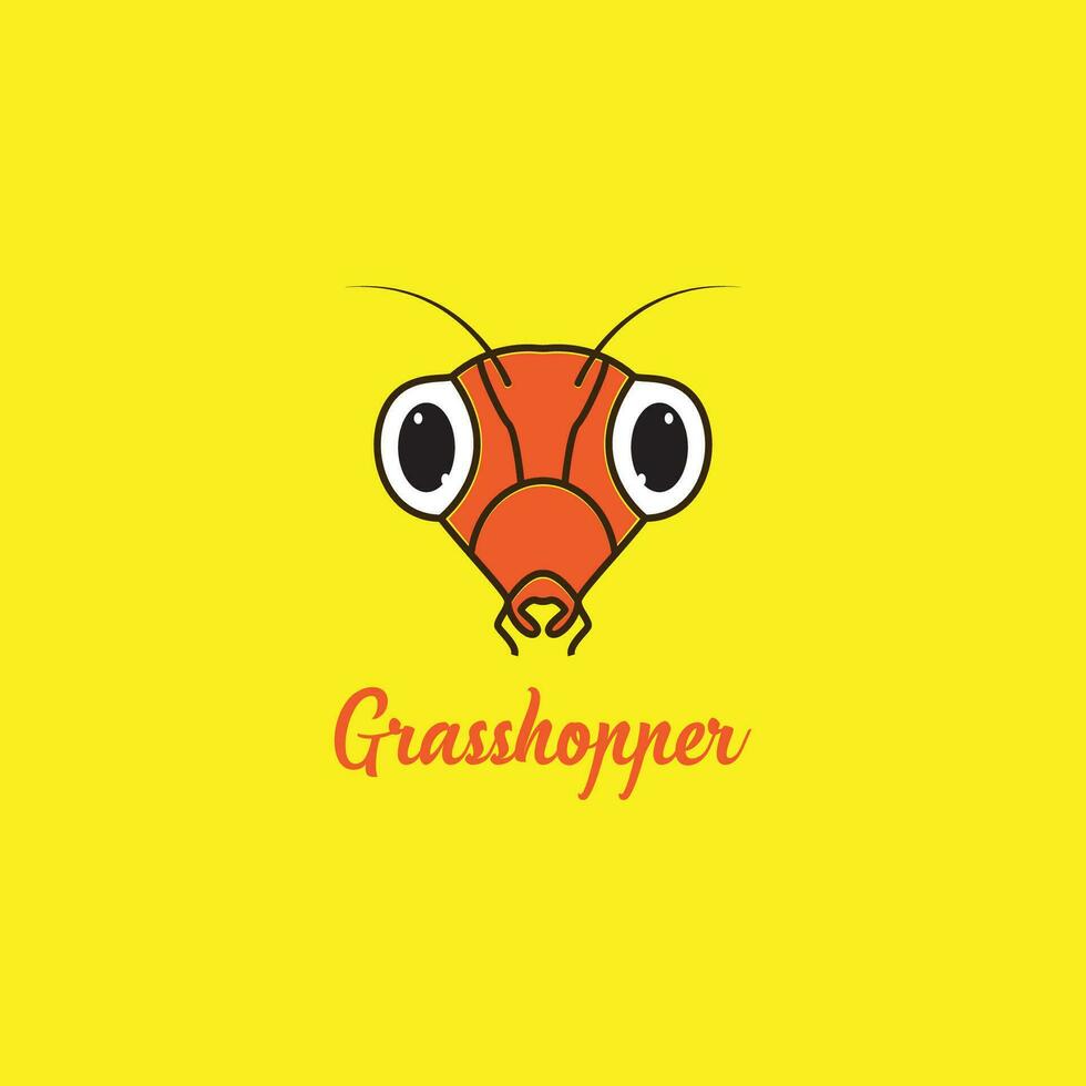 saltamontes logo diseño vector