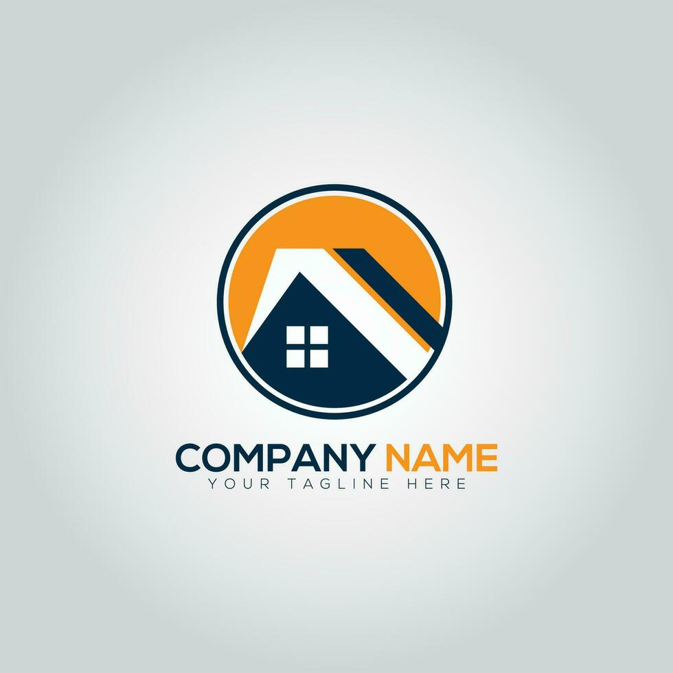 Creative real estate logo vector