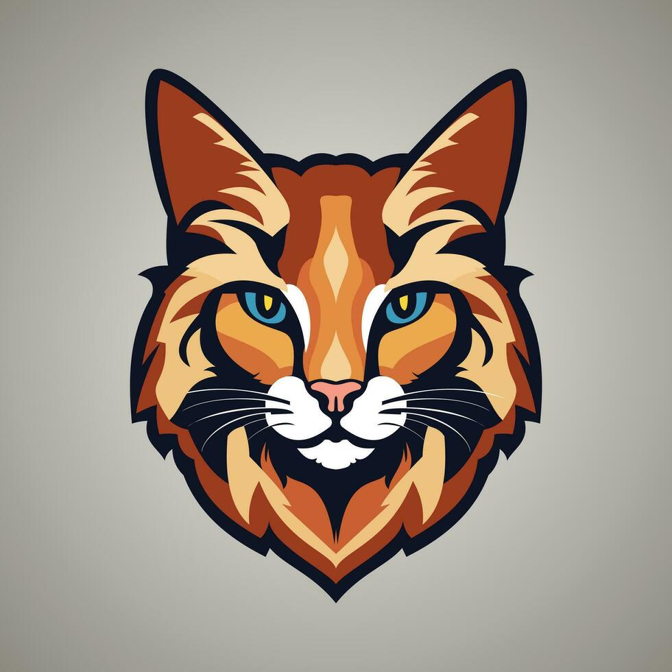 vector cat logo