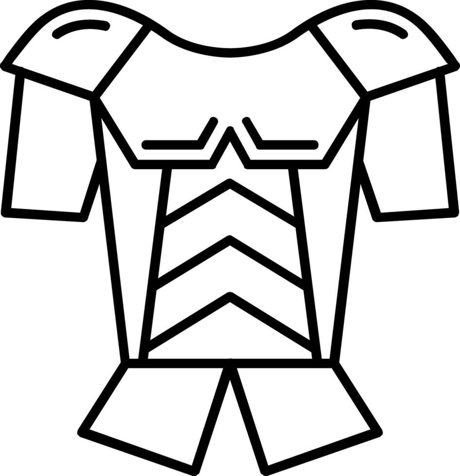 Armor Line Icon vector