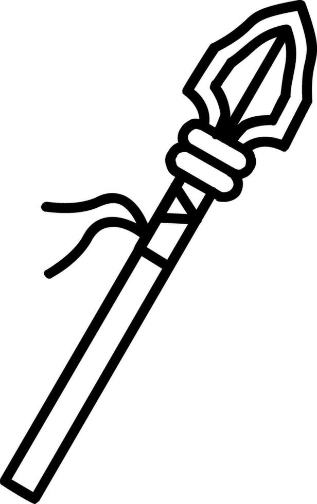 Spear Line Icon vector