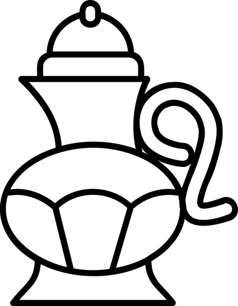 Tea pot Line Icon vector