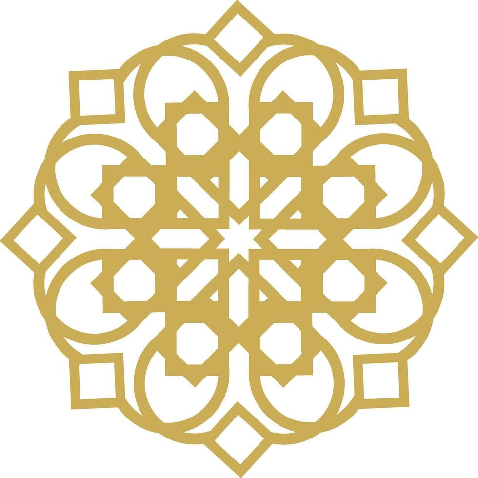 Abstract luxury mandala logo vector element