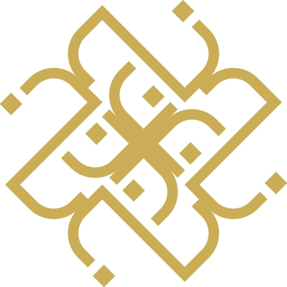 Abstract luxury mandala logo vector element