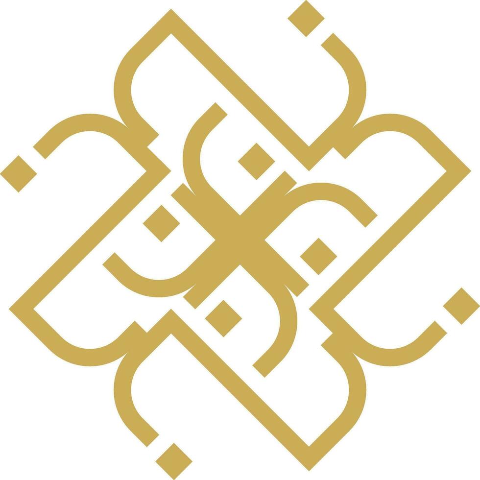 Abstract luxury mandala logo vector element
