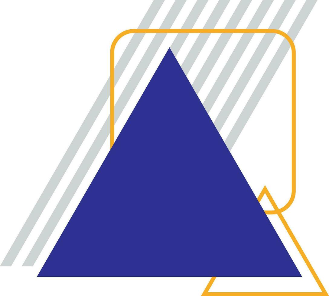 Abstract memphis geometric shape vector element