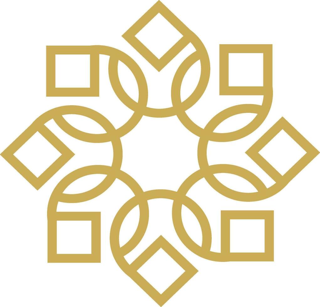 Abstract luxury mandala logo vector element