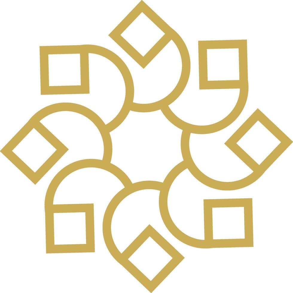 Abstract luxury mandala logo vector element