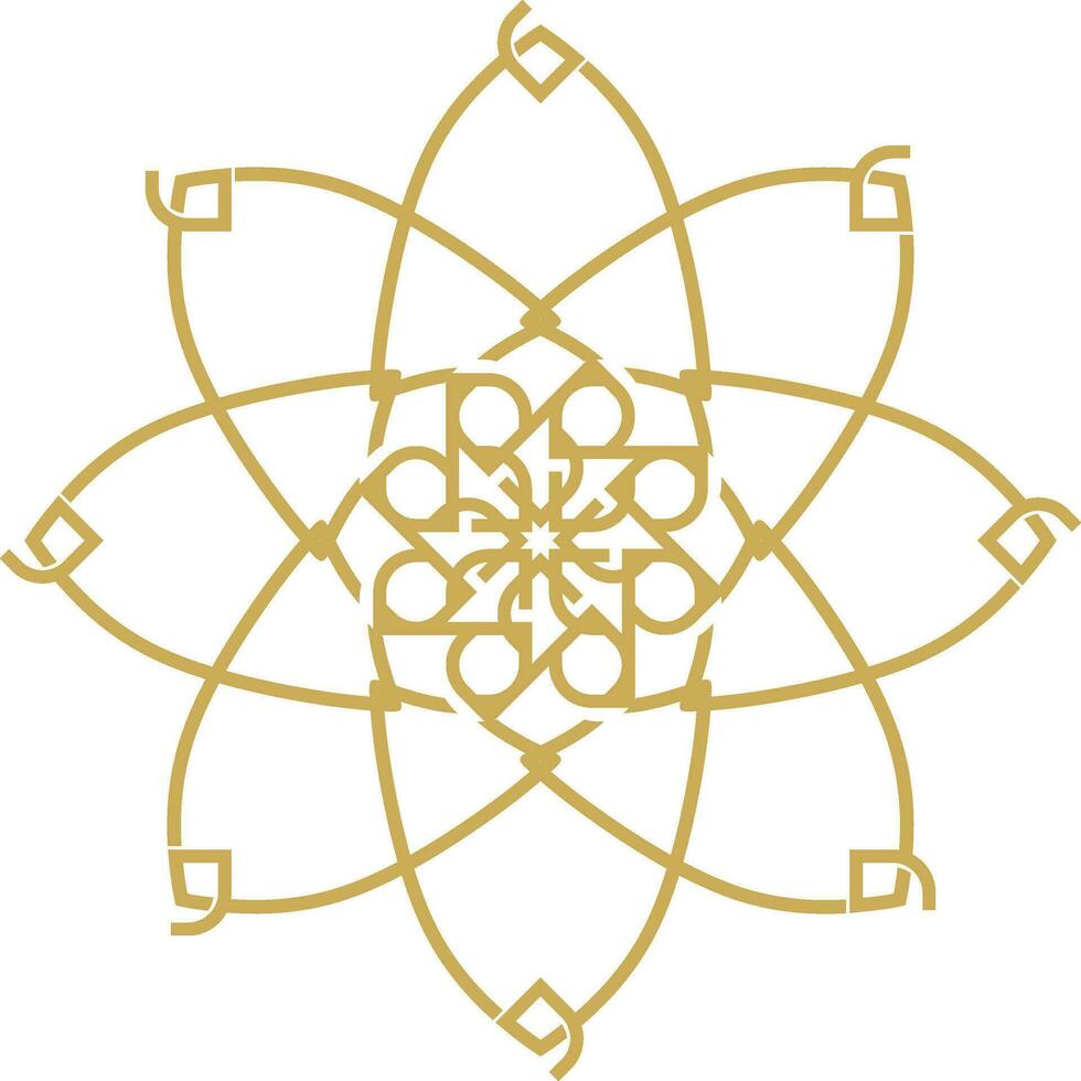 Abstract luxury mandala logo vector element