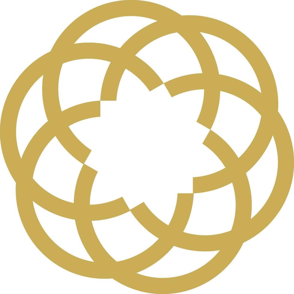Abstract luxury mandala logo vector element