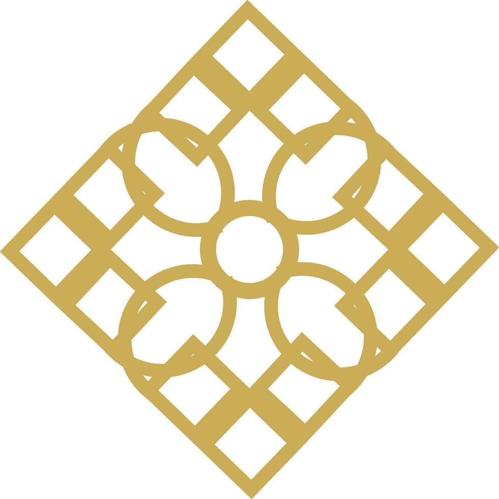 Abstract luxury mandala logo vector element