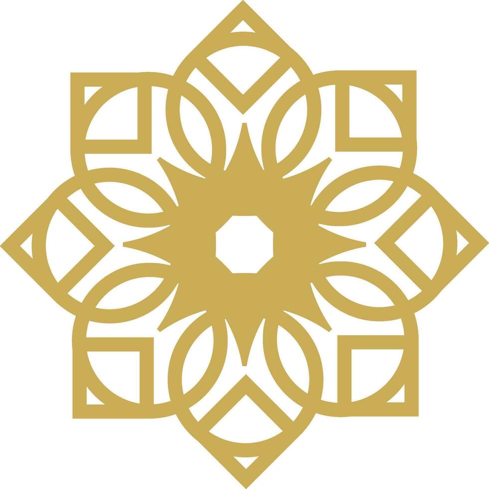Abstract luxury mandala logo vector element