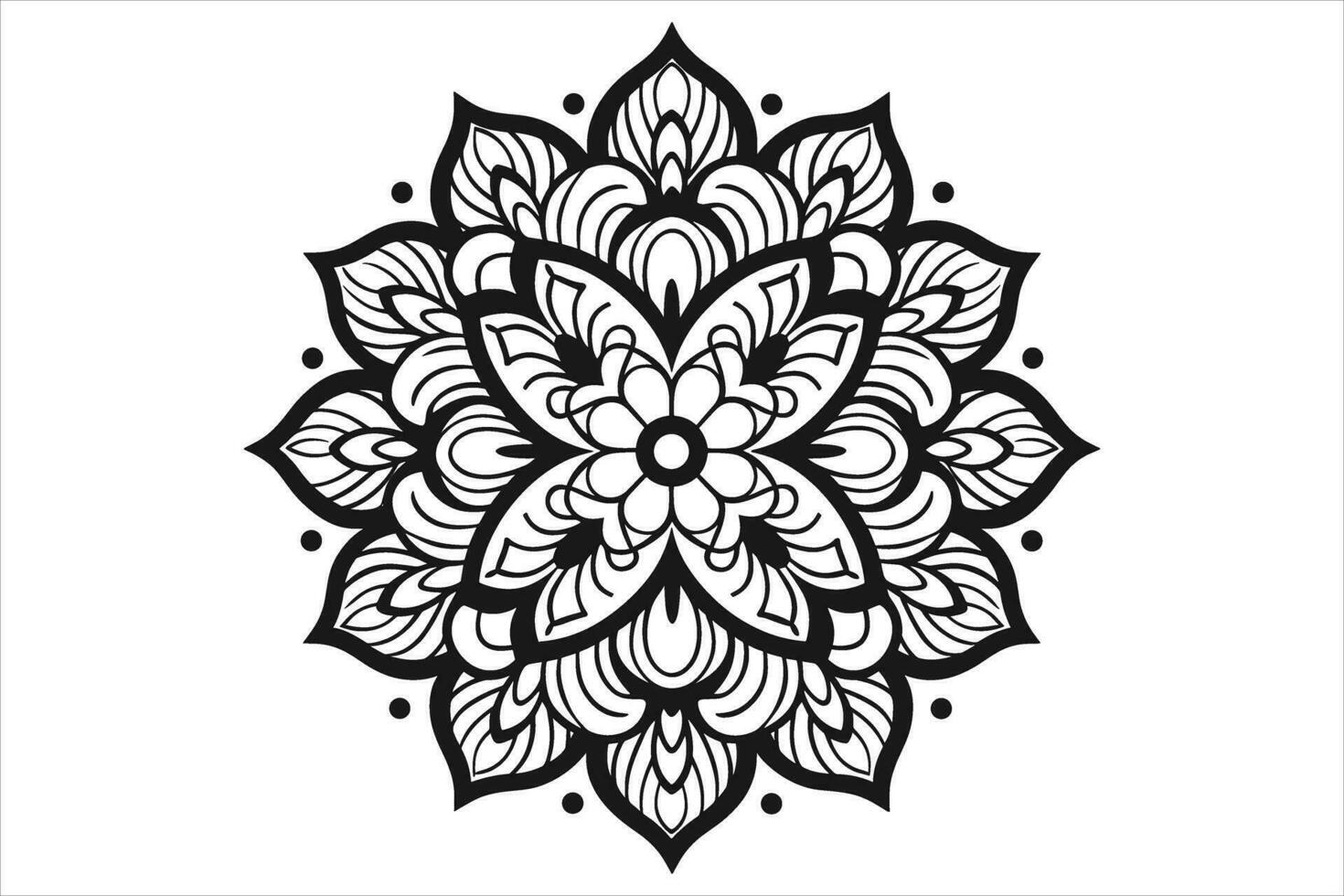 mandala diseño patrones vector, sencillo mandala diseño, mandala diseño mehndi, vector