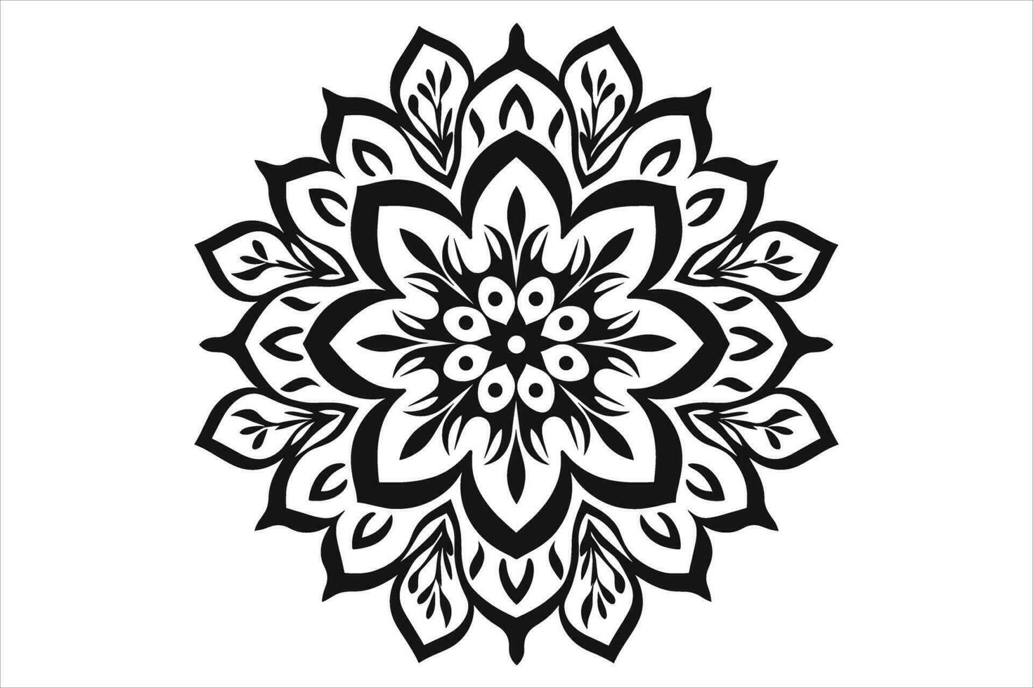 mandala diseño patrones vector, sencillo mandala diseño, mandala diseño mehndi, vector