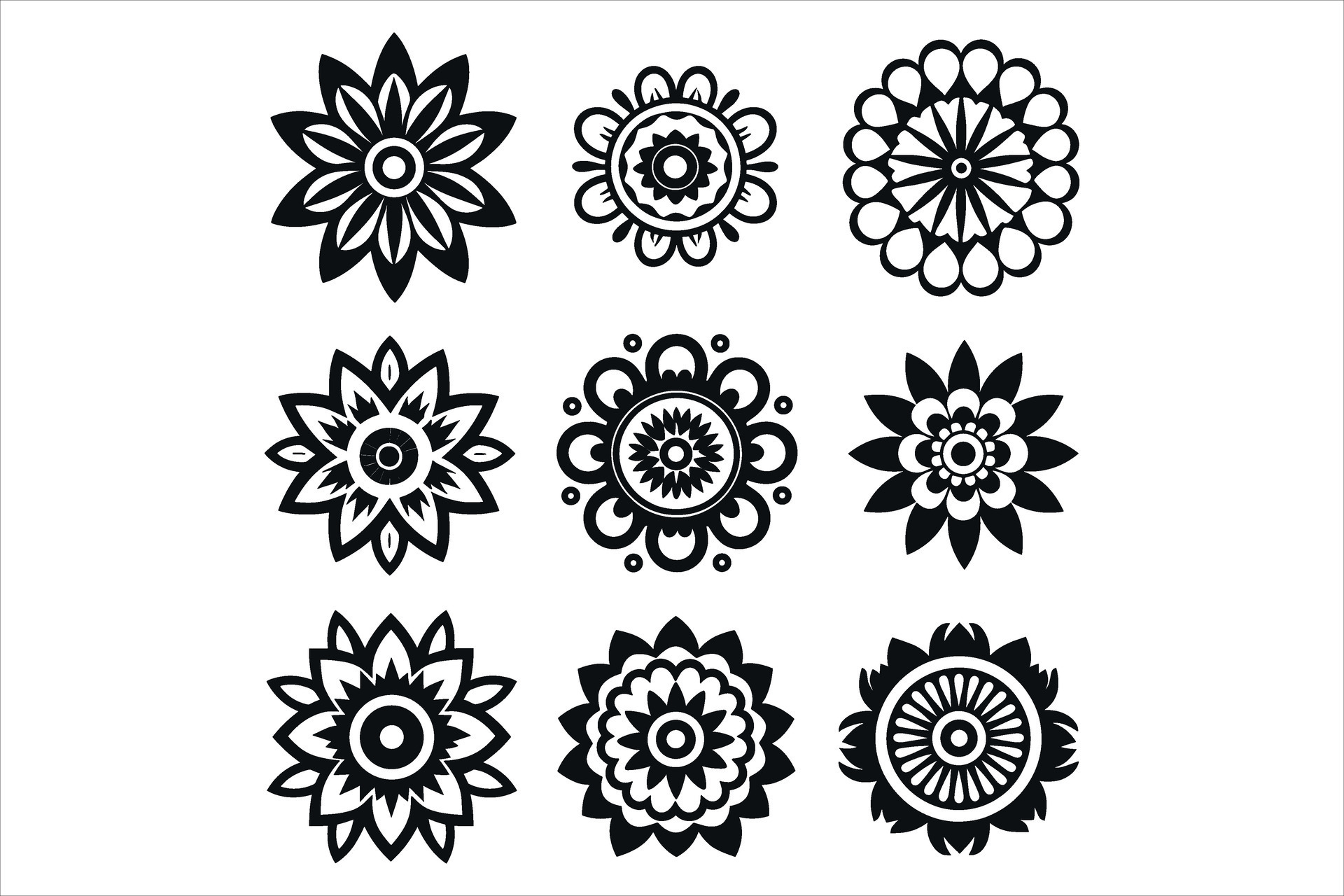 Mandala Design patterns Vector, simple mandala design, mandala design