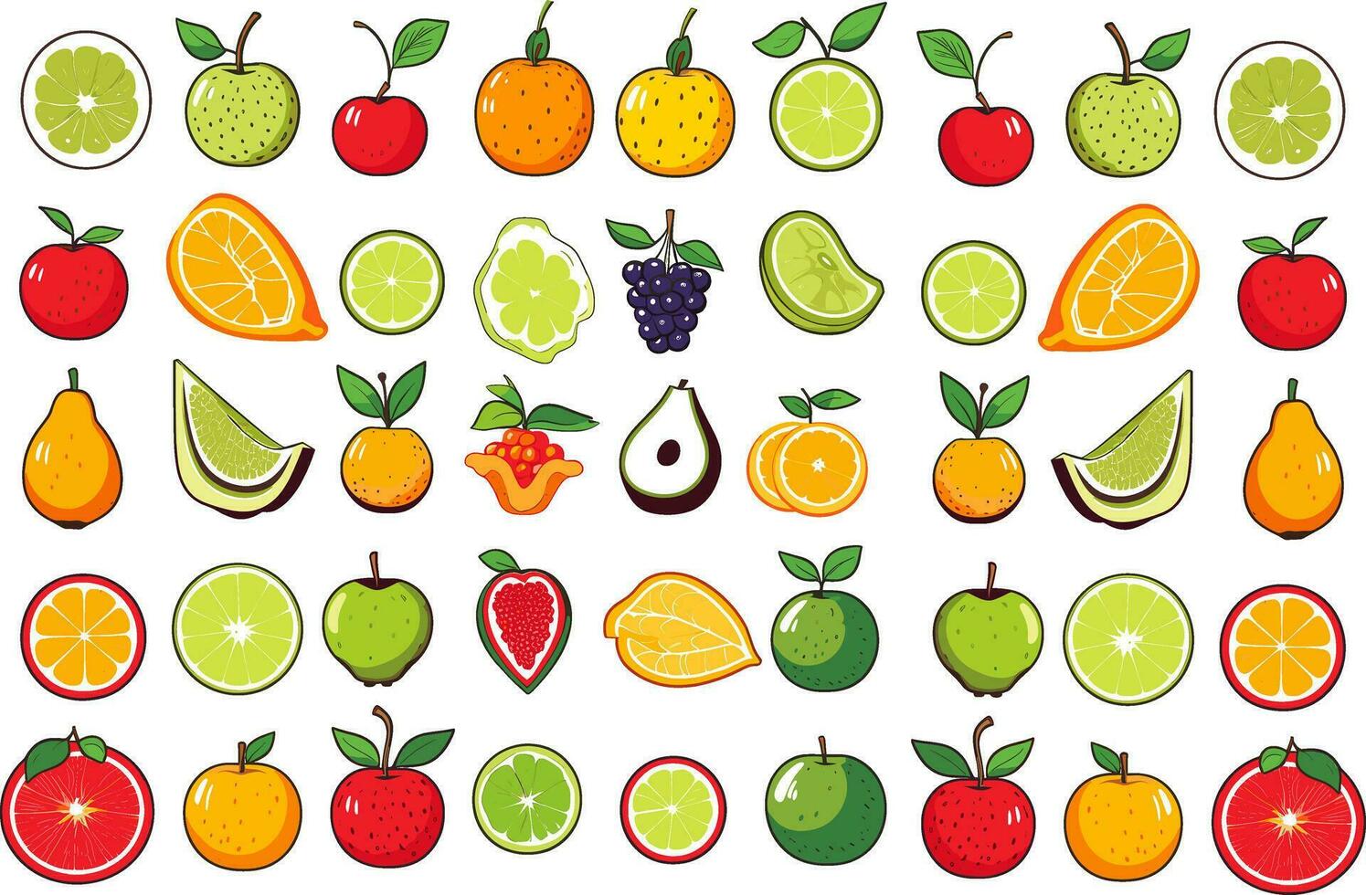 vegetal comida y frutas vector, comida vector, fresco comida vector, vector