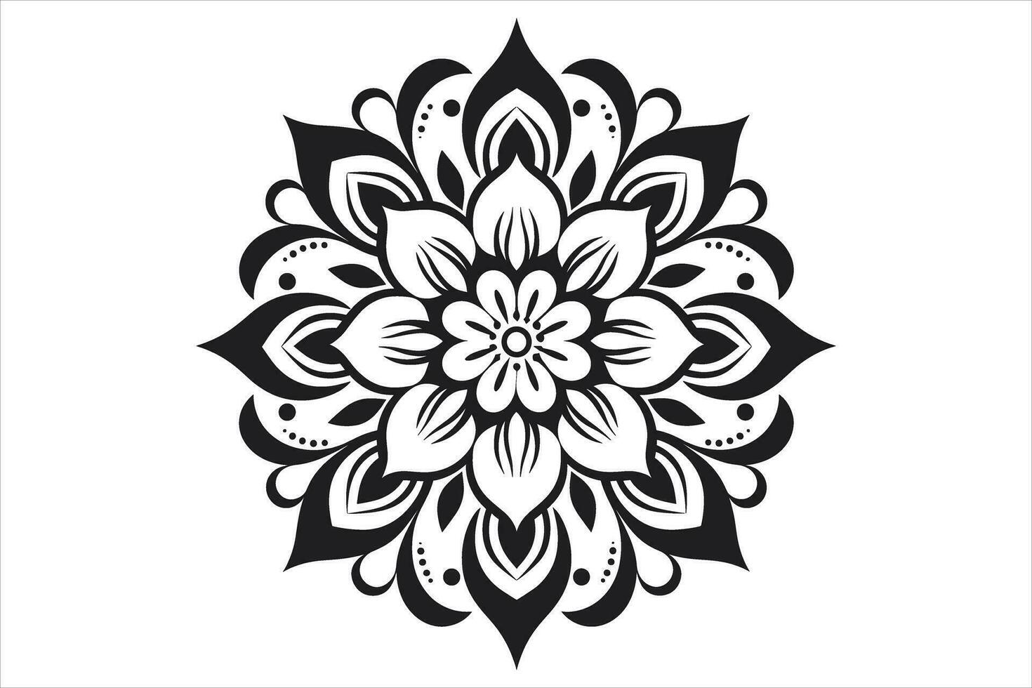 mandala diseño patrones vector, sencillo mandala diseño, mandala diseño mehndi, vector