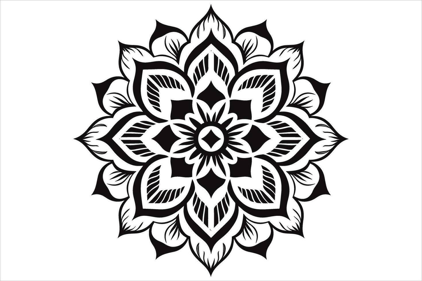 mandala diseño patrones vector, sencillo mandala diseño, mandala diseño mehndi, vector