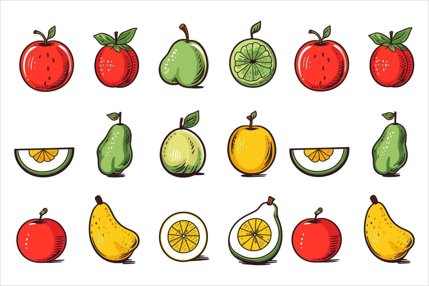 vegetal comida y frutas vector, comida vector, fresco comida vector, vector