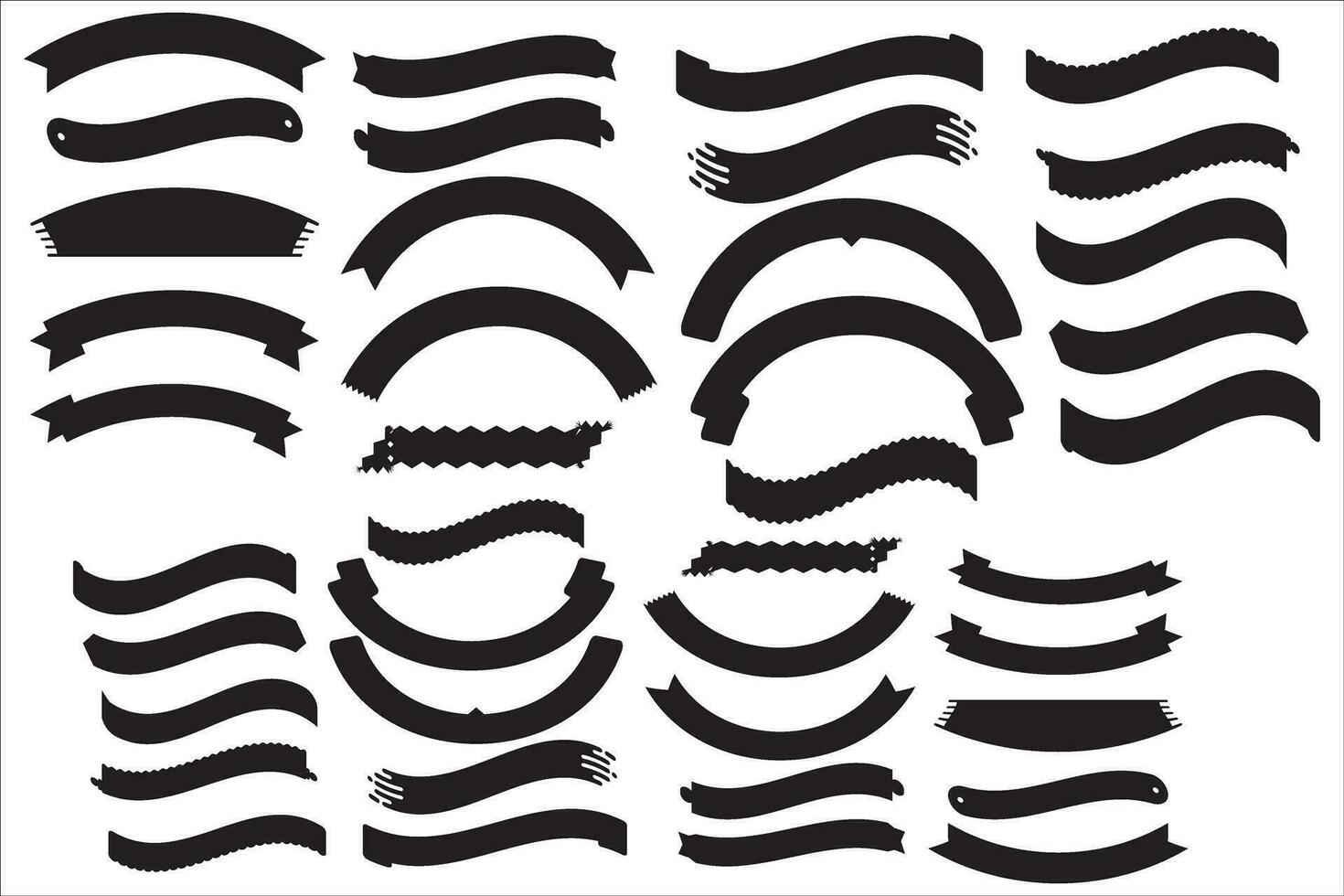 Free Ribon clipart Vector Bundle Set,