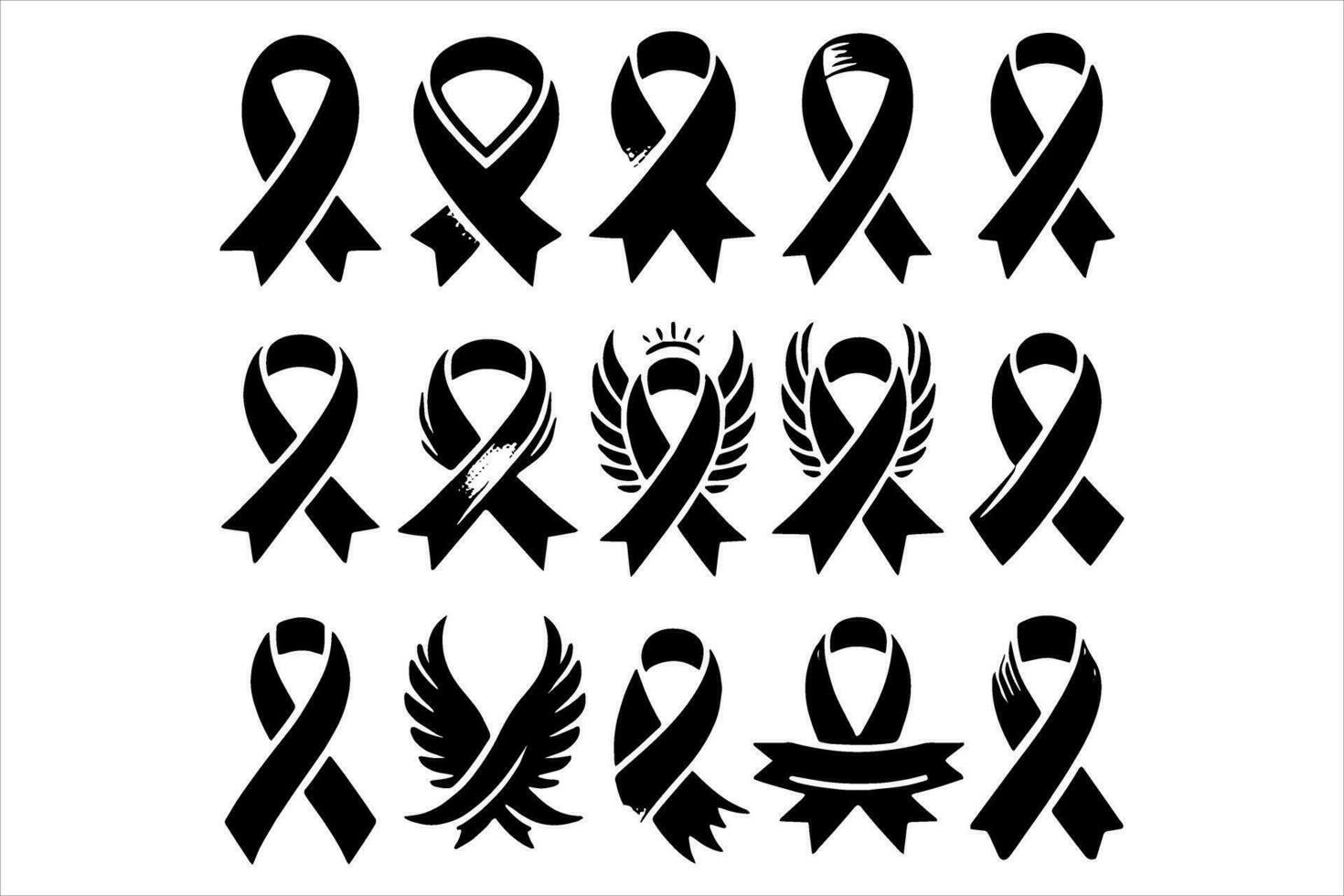 Free Ribon clipart Vector Bundle Set,