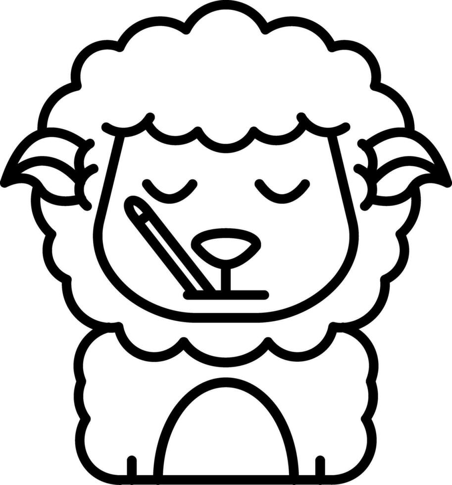 Sick Line Icon vector