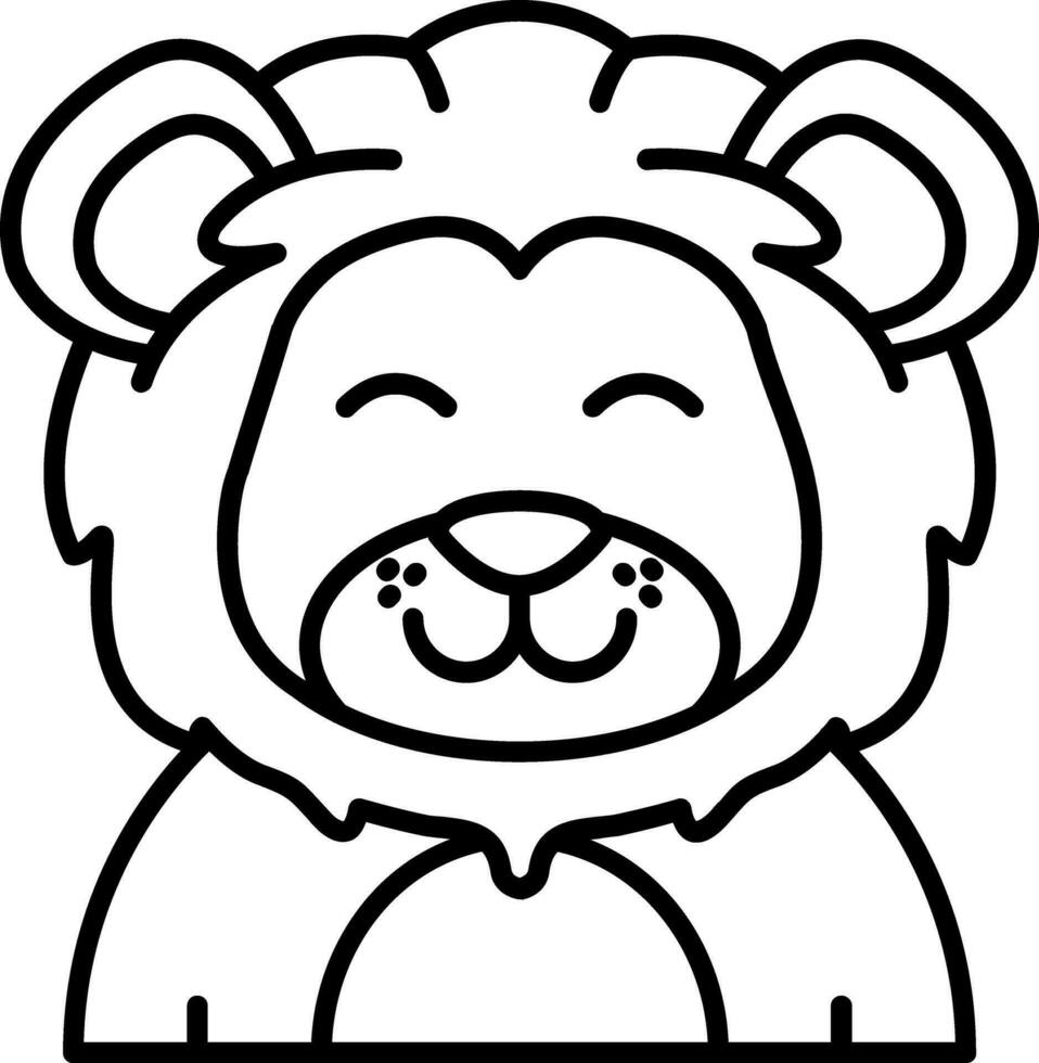 Happy Line Icon vector