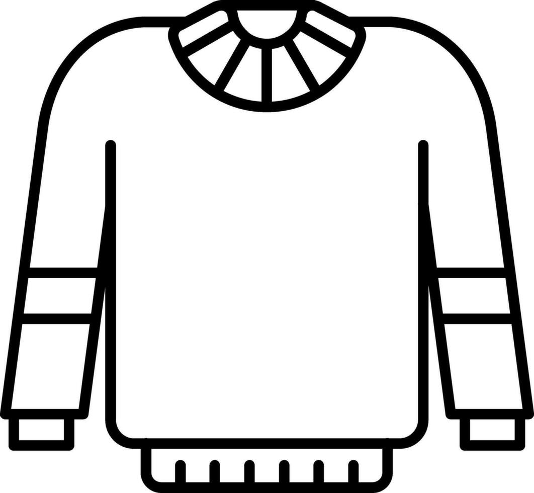 Sweater Line Icon vector