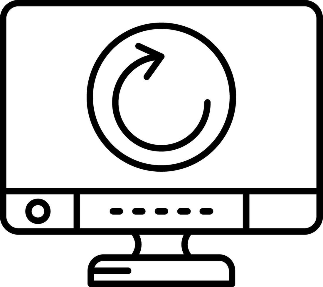 Reload Line Icon vector