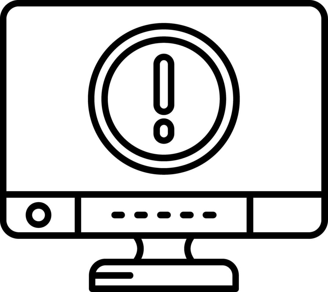 Error Line Icon vector