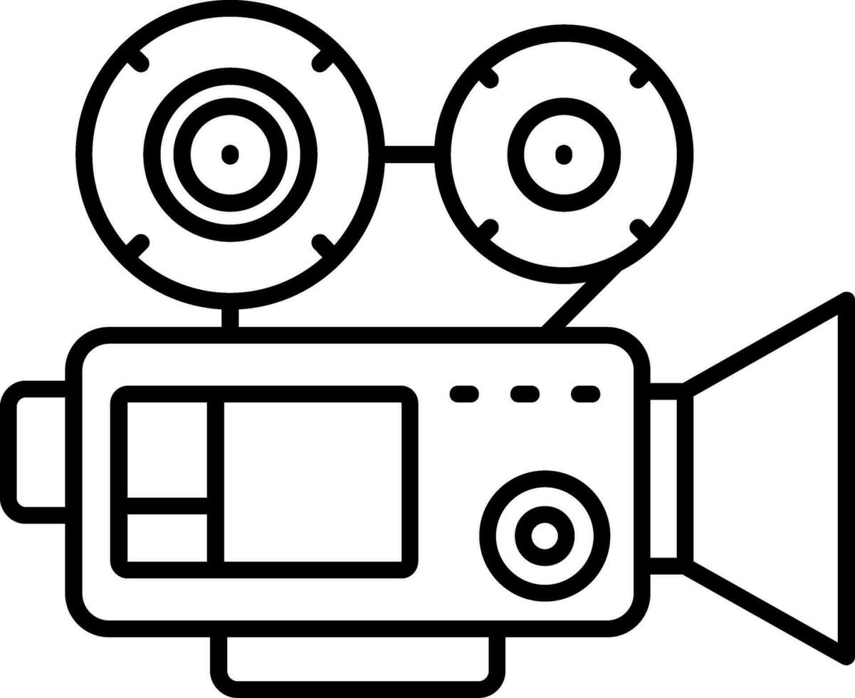 Video camera Line Icon vector