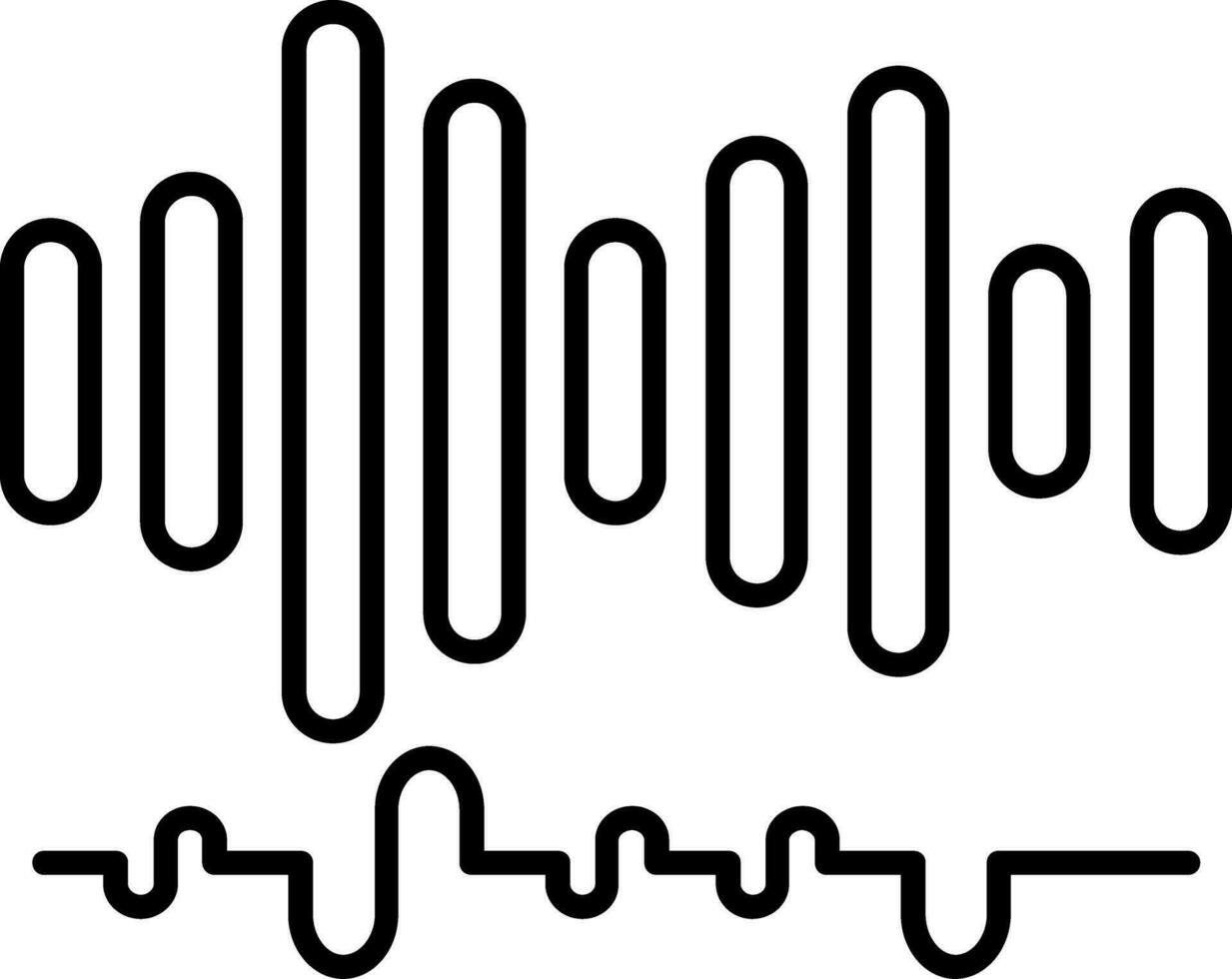 Audio Line Icon vector