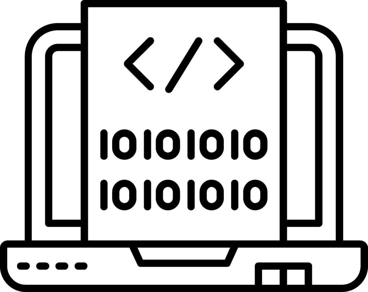 Code Line Icon vector