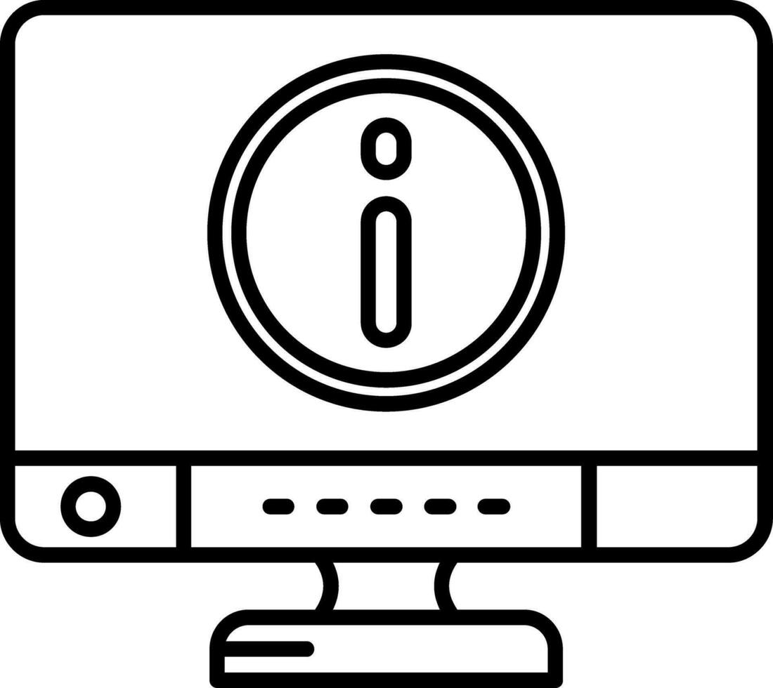 Info Line Icon vector