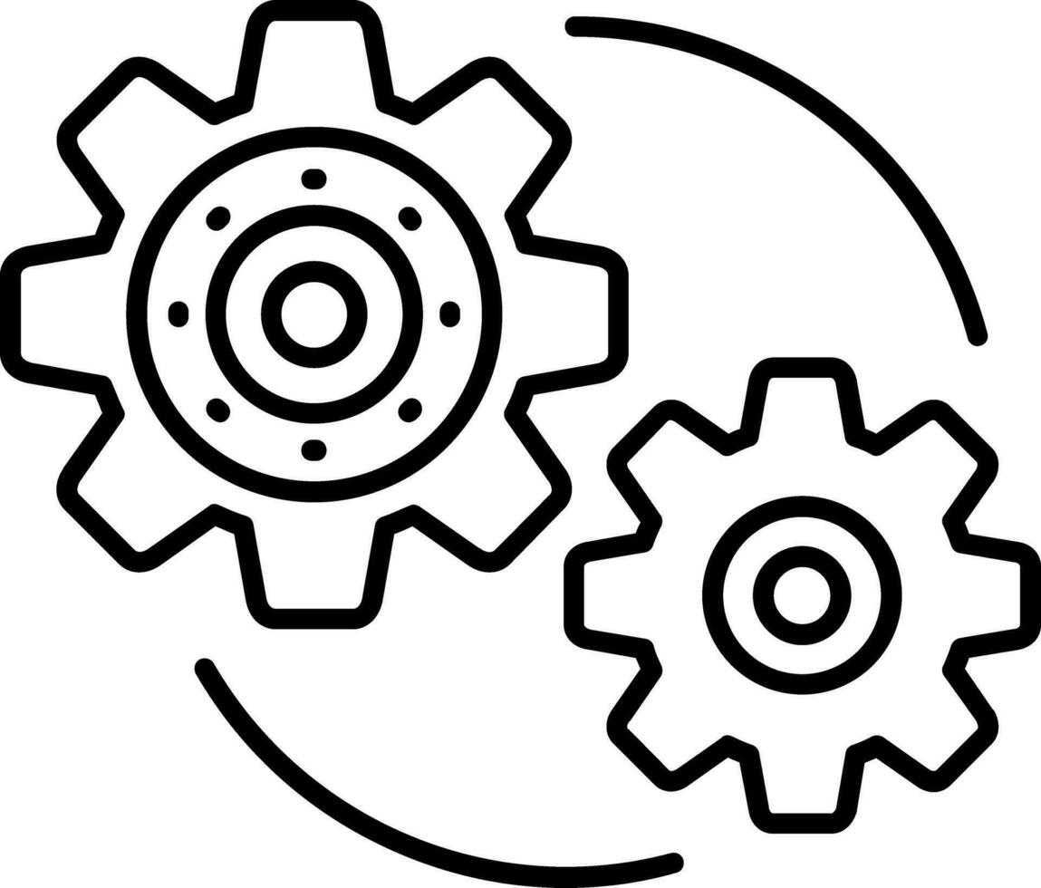 Setting Line Icon vector