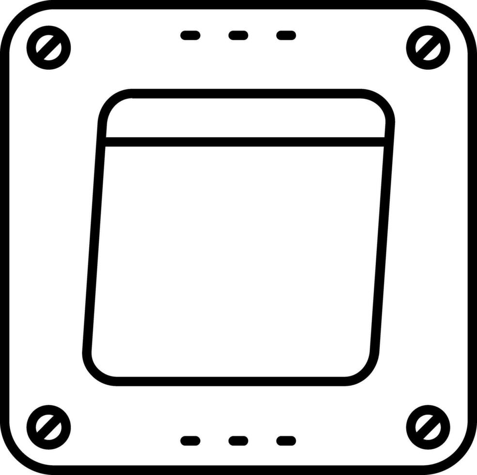 Swtich Line Icon vector