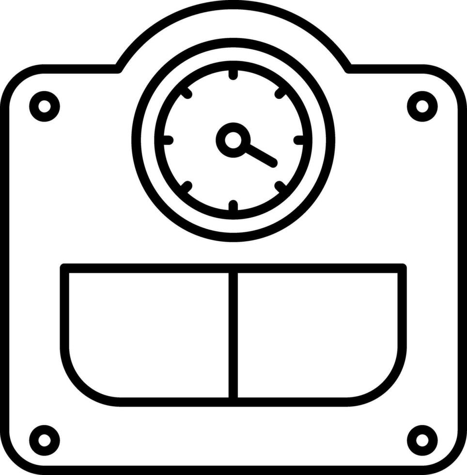 Weight Line Icon vector