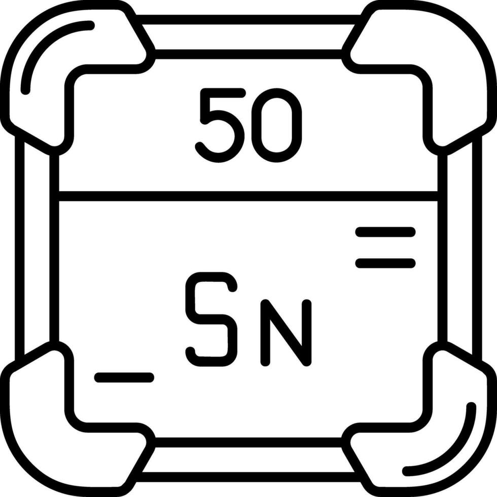 Tin Line Icon vector