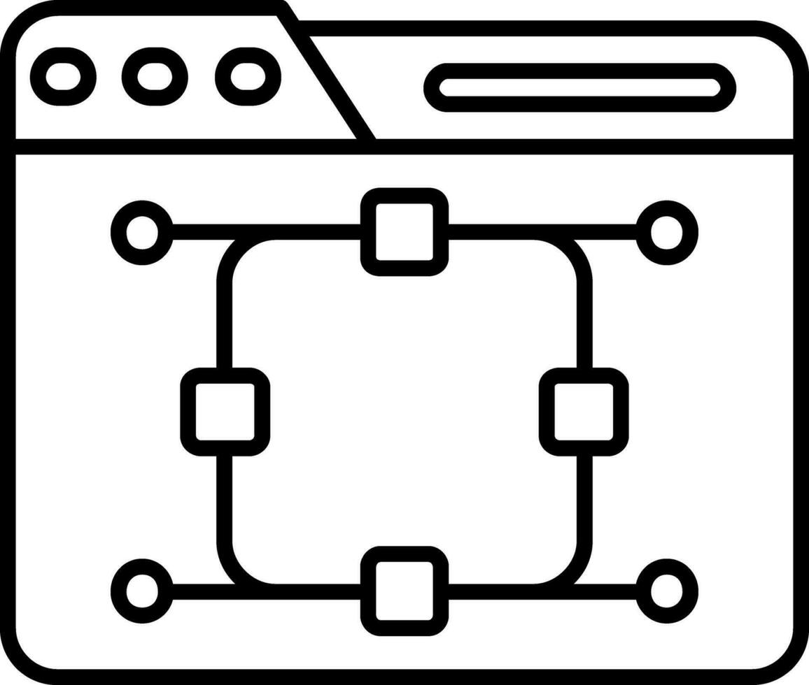 Curve Line Icon vector